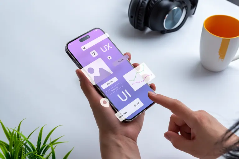 Mobile app interface displayed on a smartphone
